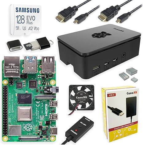 CanaKit Raspberry Pi 4 Extreme Kit - 128GB Edition (2GB RAM)