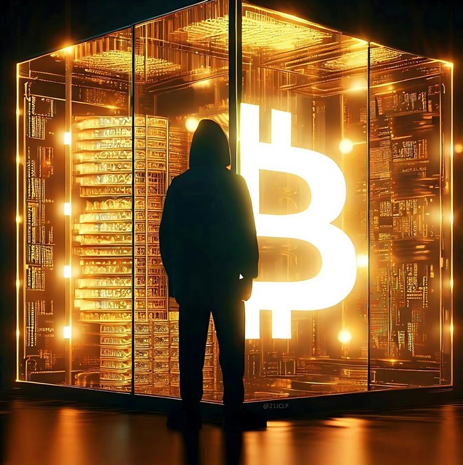 Bitcoin design gold hoodie metallic 3D network