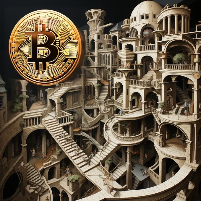 Free bitcoin art neon castle coin explosion