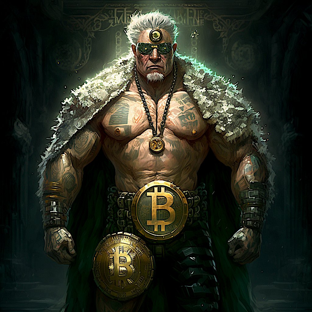 Bitcoin artwork vibrant orange glowing satoshi coin