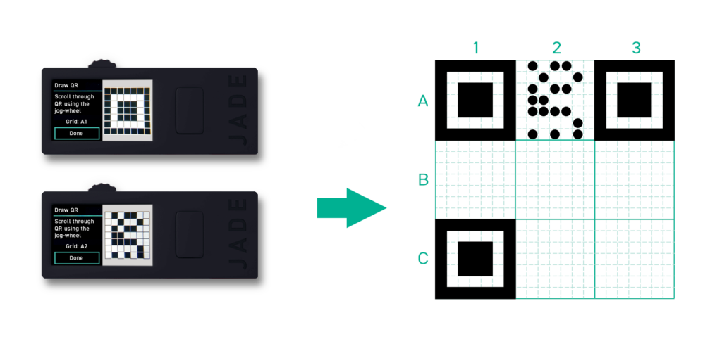 Blockstream Jade hardware wallet – Bitcoin self-custody QR Stateless Signer device recommended by Bitcoin Consulter™